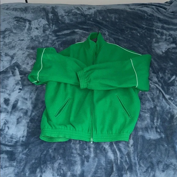 Balenciaga Green Tracksuit Fleece Jacket
